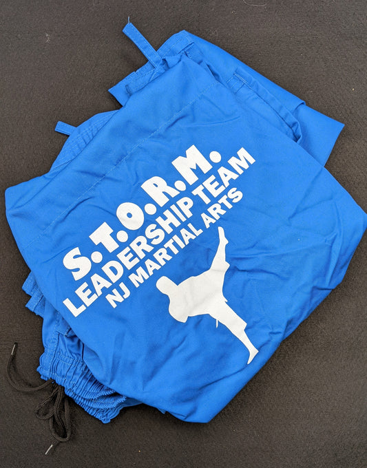 Leadership Team Uniform: S.T.O.R.M (Blue) Long Sleeve w/ Pants.
